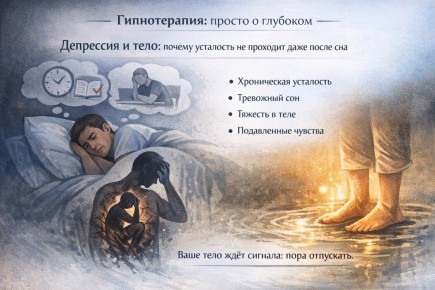 Гипнотерапия как способ преодоления депрессии: связь между телом и духом