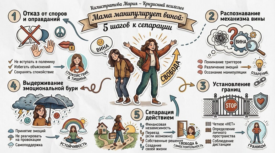 Как отделиться от манипуляций: 5 шагов к эмоциональной свободе