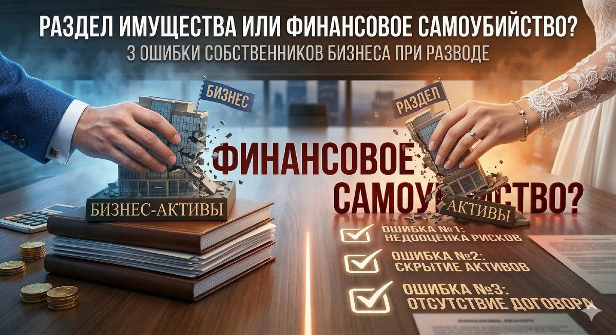 Три ключевые ошибки бизнесменов при разводе