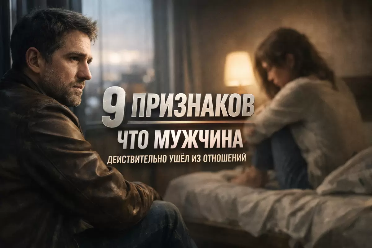 Признаки, что мужчина действительно ушёл из отношений