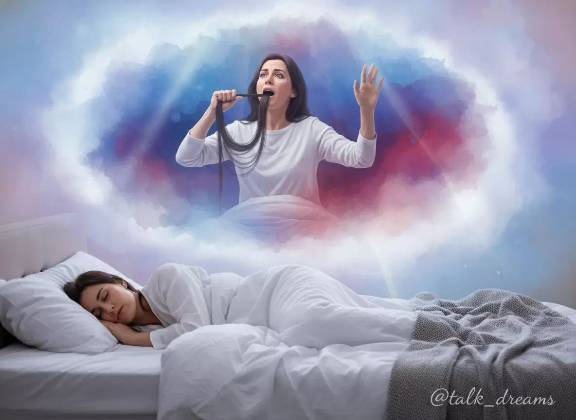 Что означает сон о том, как вытаскиваешь волосы из горла?