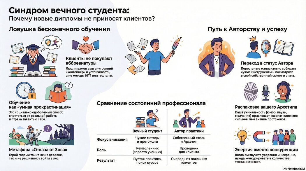 Синдром вечного студента: почему новые дипломы не приводят к успеху
